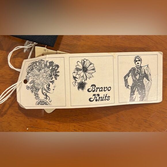 Vintage 60s Bravo knits floral long sleeve midi skirt set size 14 NWT - Picture 11 of 11